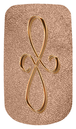 DAROYAL 601 CP SH BZ Copper Scroll Shimmer Bronze Background